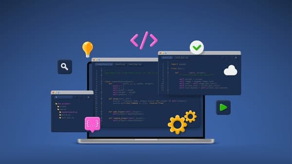 Students coding